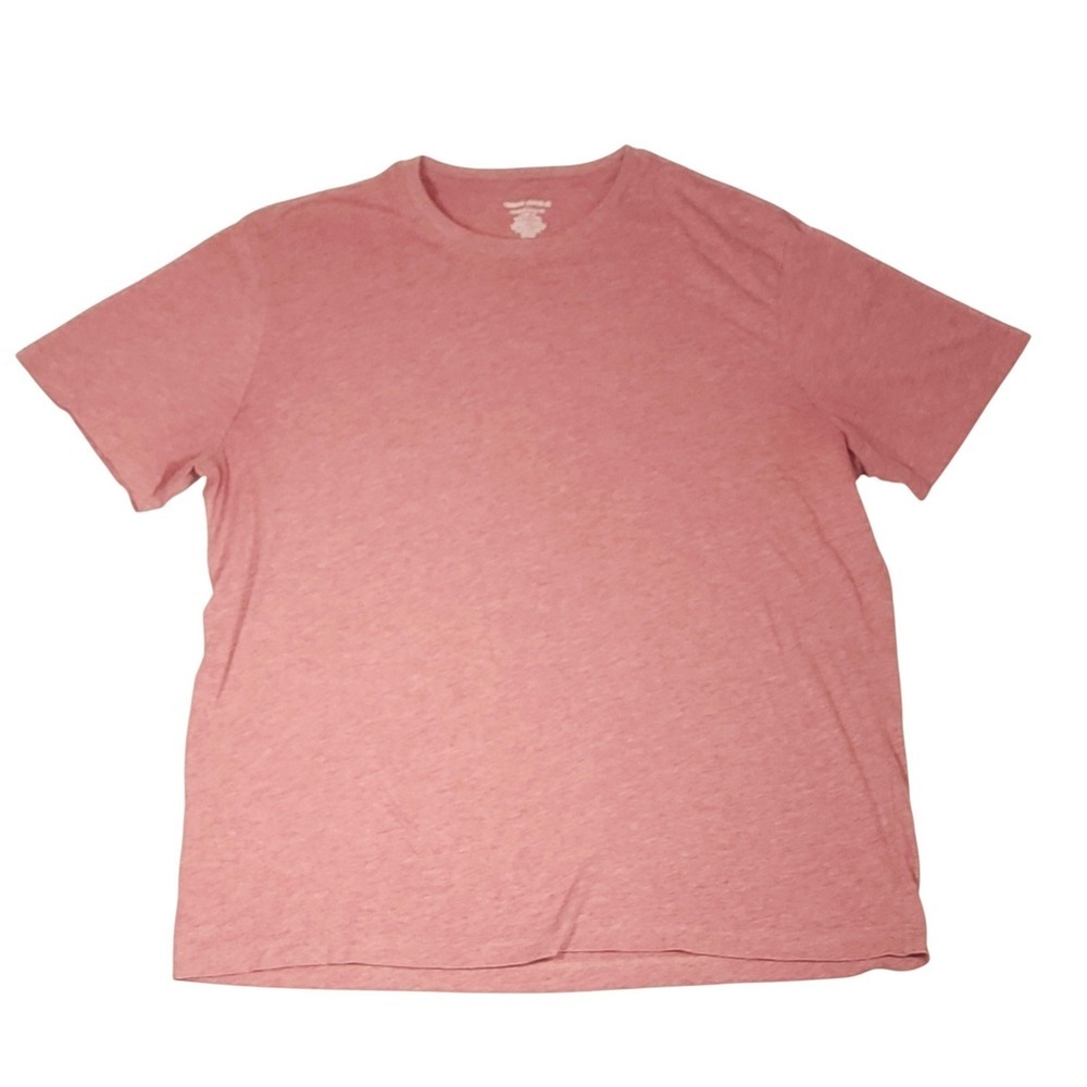 Banana Republic Shirt Mens XL Pink Premium Wash Tee Tagless Crewneck‎ Solid Soft